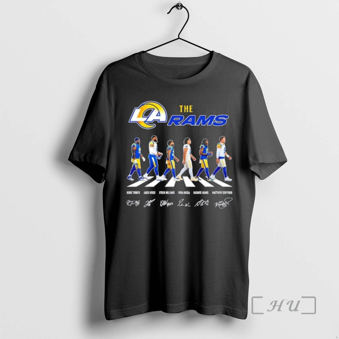 Trending The Los Angles Rams Kobie Turner Jared Verse And Players Abbey Road Signatures Premium T-Shirts, Hoodie, Sweatshirt