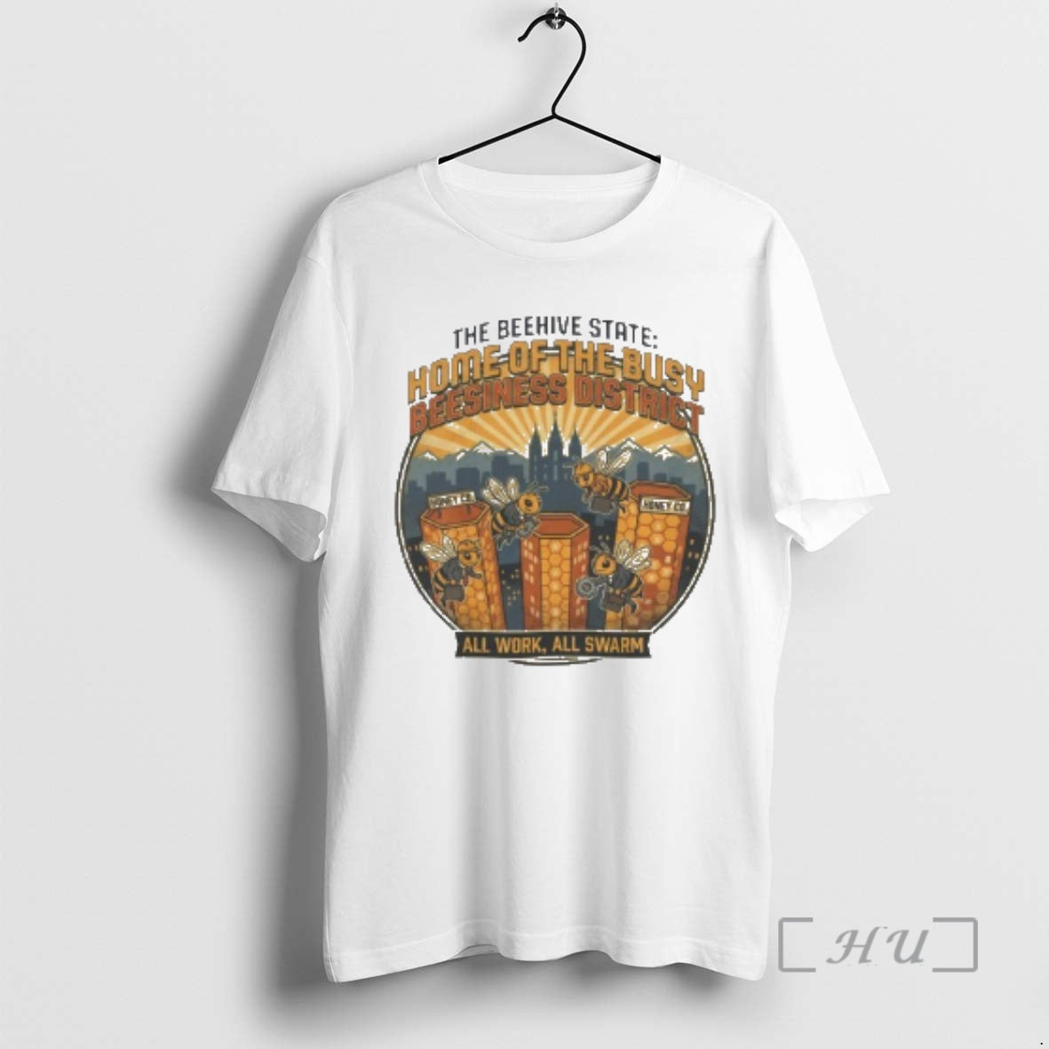 Trending The Beehive State Home Of The Busy Beesiness District T-Shirts, Hoodie, Sweatshirt | DripVista.com