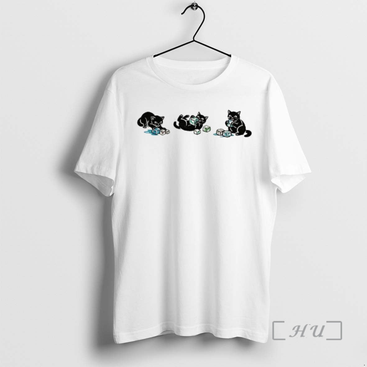 Trending The Cat Is Playing With Ice Anti Ice Caricature T-Shirts, Hoodie, Sweatshirt | DripVista.com