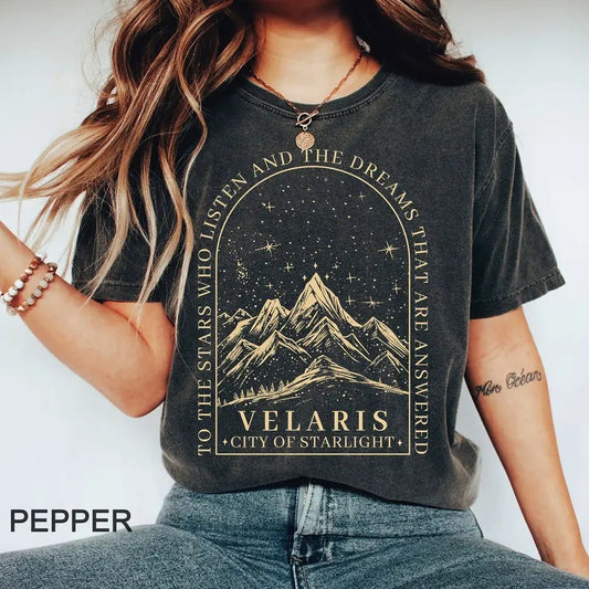 Trending Velaris T-shirt, A Court of Thorns and Roses, Iprintasty of Dreams T-shirt for men and women Cotton Top