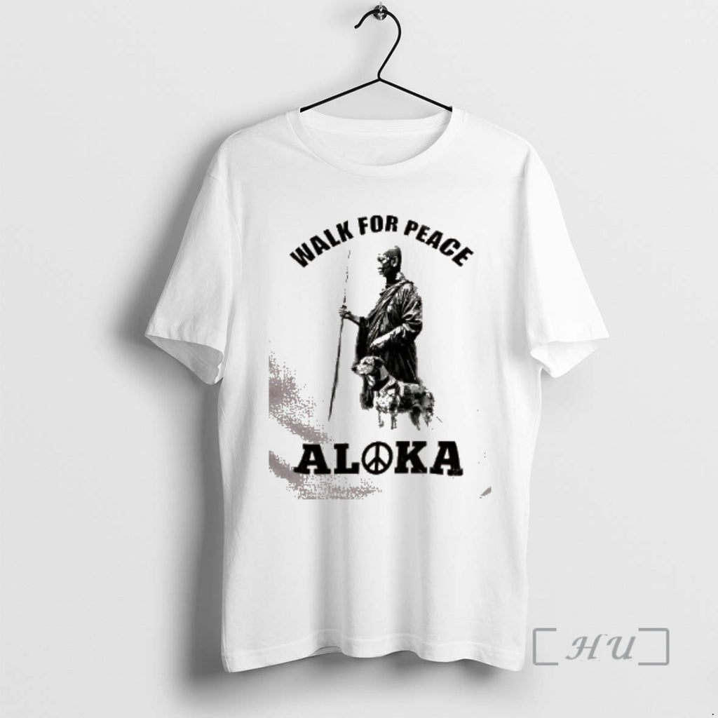 Trending Walk For Peace Aloka Dog And Monks Sketch T-Shirts, Hoodie, Sweatshirt | DripVista.com