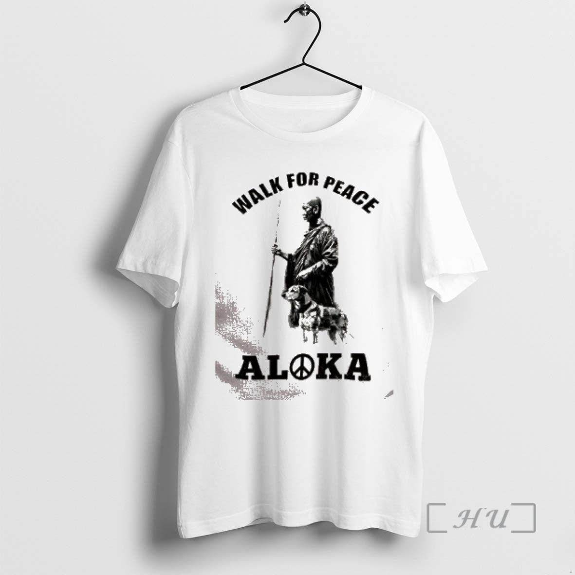 Trending Walk For Peace Aloka Dog And Monks Sketch T-Shirts, Hoodie, Sweatshirt | DripVista.com