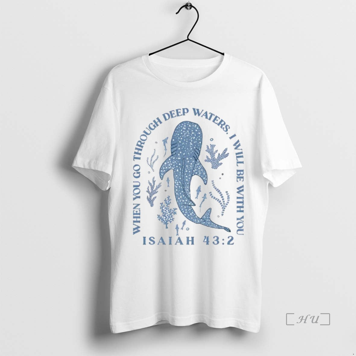Trending Whale Shark When You Go Through Deep Waters I Will Be With You Isaiah T-Shirts, Hoodie, Sweatshirt | DripVista.com