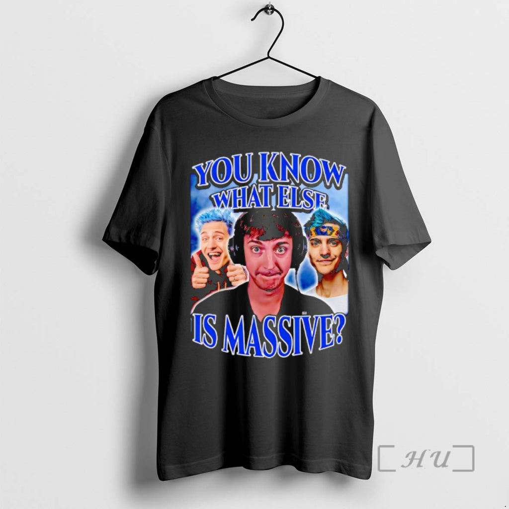 Trending You Know What Else Is Massive Ninja Low Taper Fade Premium T Shirts Sweater Hoodie, Sweatshirt | DripVista.com