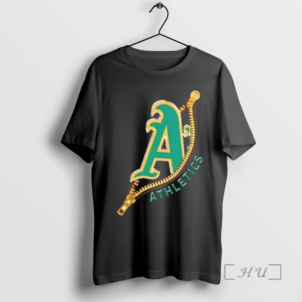 Trending Zipper X Oakland Athletics Baseball Logo T-Shirts, Hoodie, Sweatshirt | DripVista.com