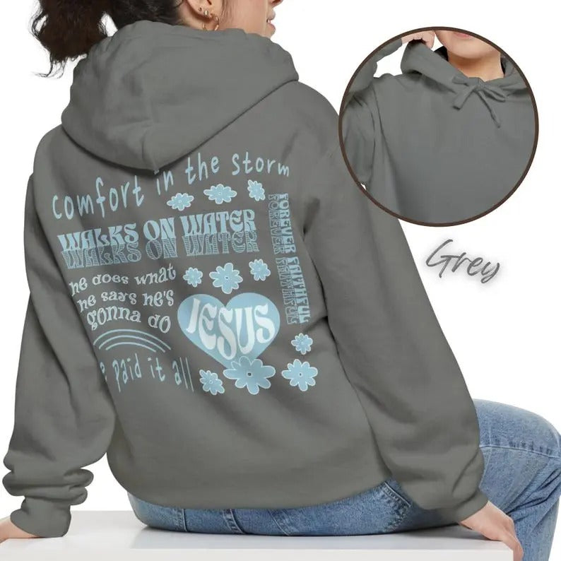 Trendy Christian Beachy Hoodie, Jesus Sweatshirt, Christian Preppy Hoodie, Christian Gifts for Women, Christian...