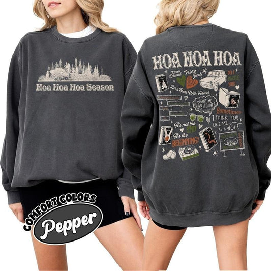 Trendy Hoa Hoa Hoa Season Comfort Colors Shirt, Forks Washington Shirt, Movie Inspired Tshirt, Hoa Hoa Hoa Hoa Cozy Season