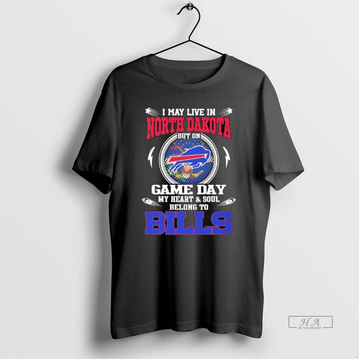 Trendy I May Live In North Dakota But On Game Day My Heart Soul Belong