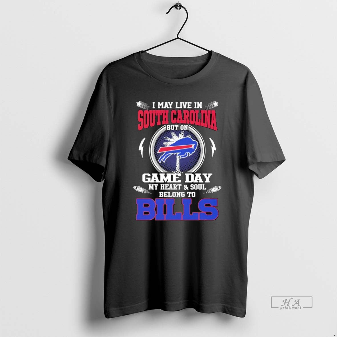 Trendy I May Live In South Carolina But On Game Day My Heart Soul Belong