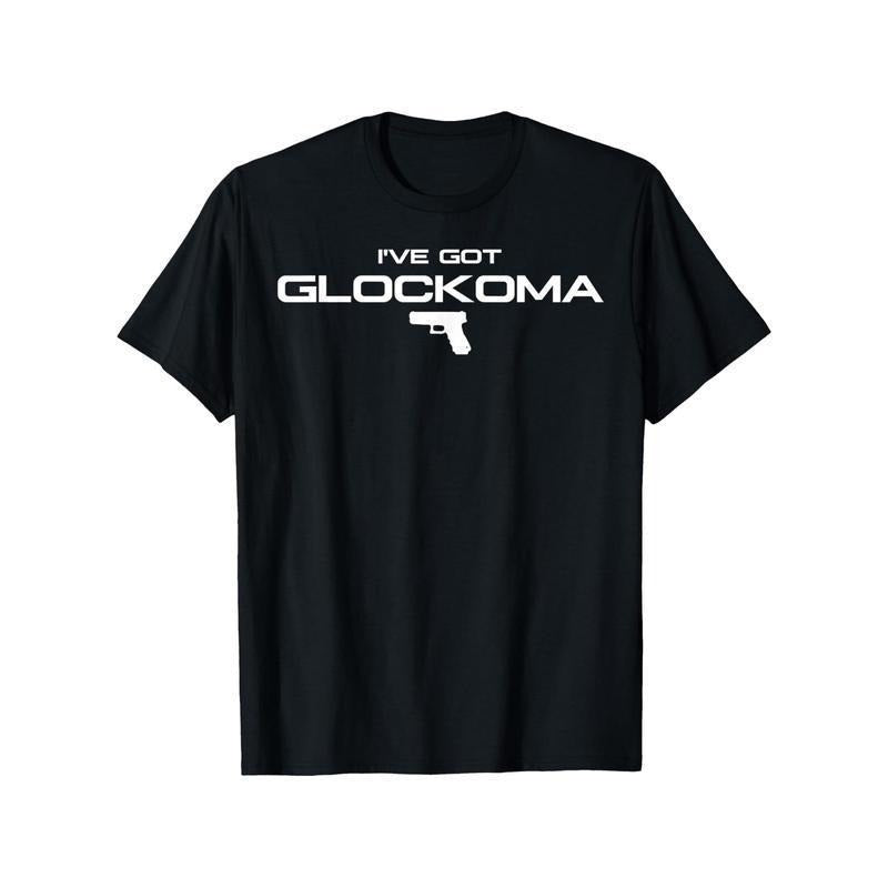 Trendy Lightsaber brand - Shirt with WB shield Unique Twist: 'Glockoma' Wordplay Gunpla brand Gun Motif for WB shield Stand