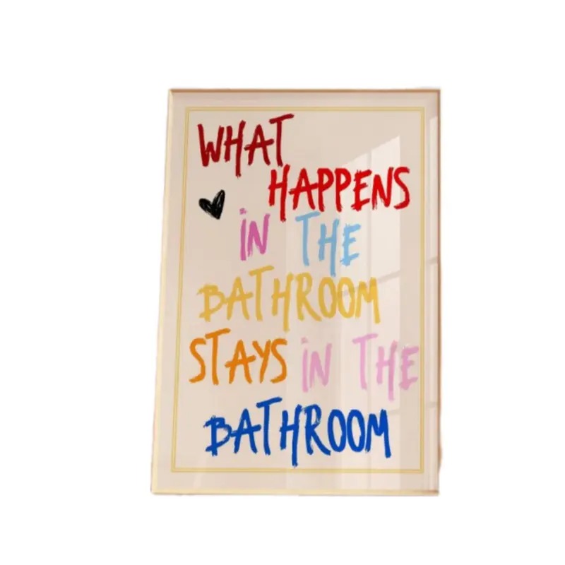 Trendy Preppy Bathroom Wall Decor, Maximalist Bathroom Posters, Funky Home Decor, Colorful Wall Prints, Trendy Prints,...