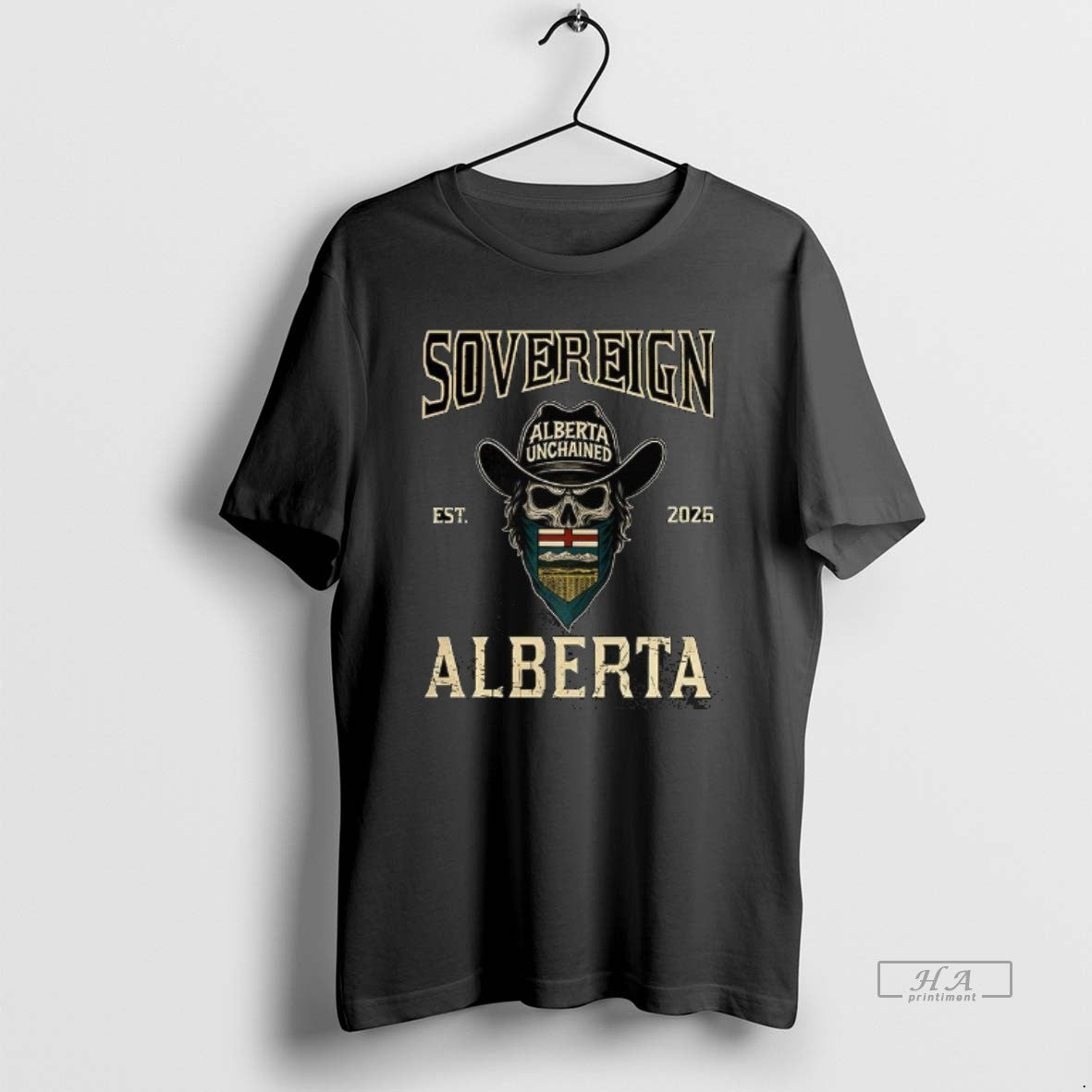 Trendy Sovereign Alberta Unchained Est 2026 Skull
