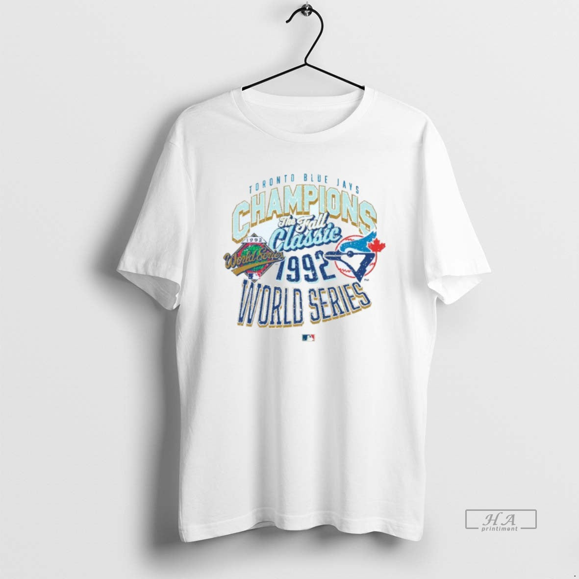Trendy Toronto Blue Jays 1992 World Series Champions The Fall White Tee