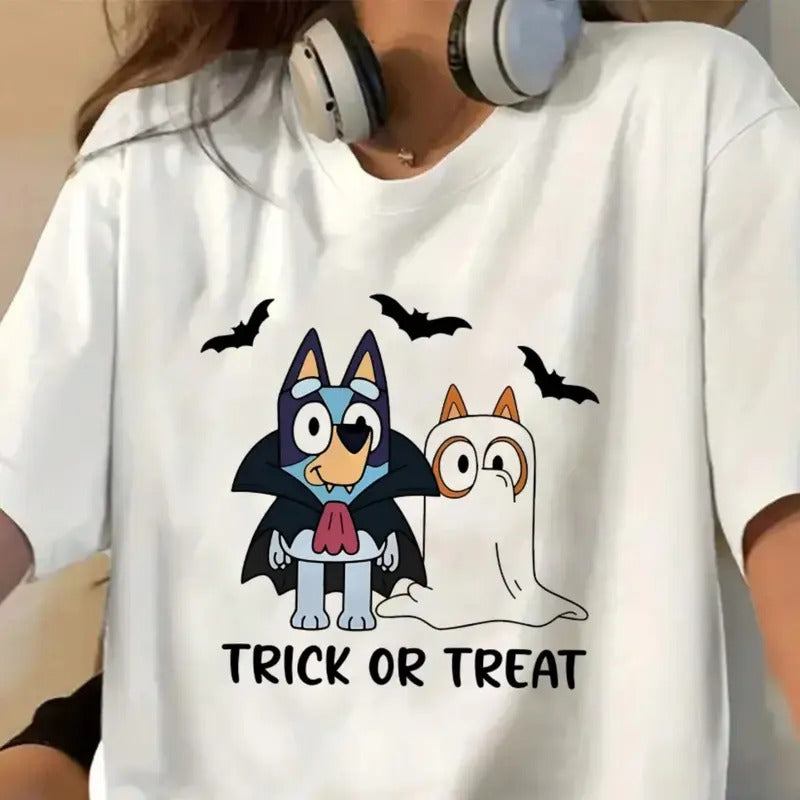 Trick or Treat Shirt, Spooky Season Shirt, Fall Tshirt, Halloween Shirt Top Womenswear Hoodie, Sweatshirt | DripVista.com