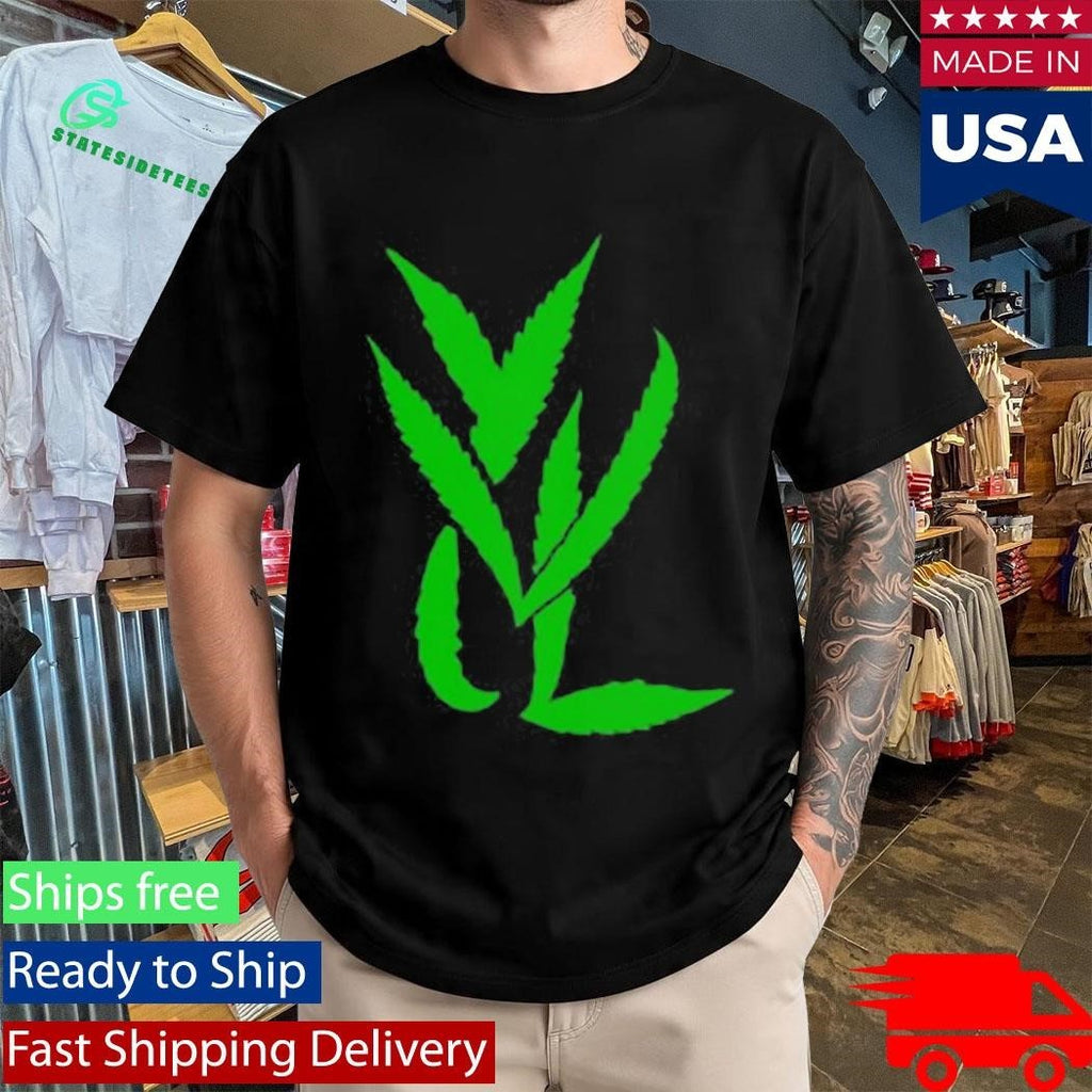 Trimset Green On Black Shirt