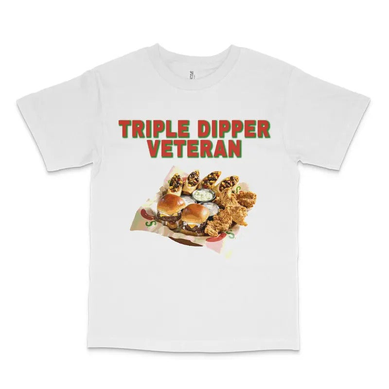 Triple Dipper Veteran Custom Printed T-Shirt Hoodie, Sweatshirt | DripVista.com