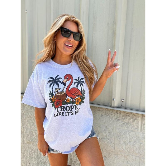 Tropic Like It's Hot Graphic Top