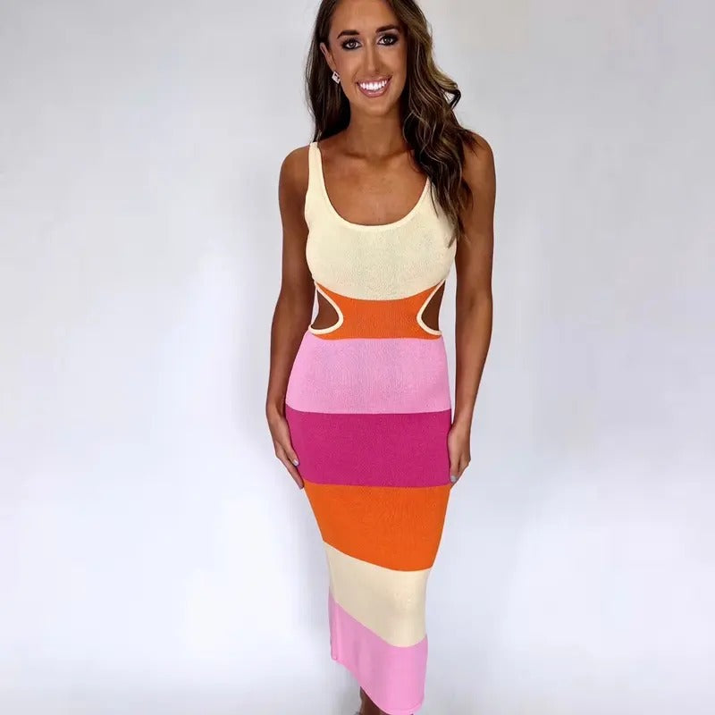 Tropical Sunset Midi Dress T-Shirts, Hoodie, Sweatshirt | DripVista.com