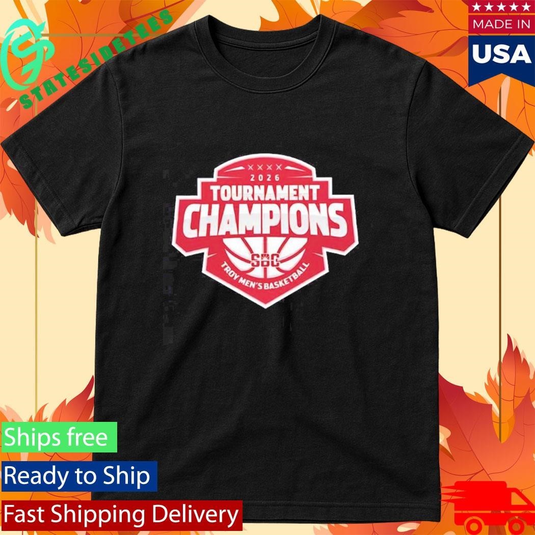 Troy Trojans ’26 Sun Belt Conference Men’s Basketball Tournament Champions Shirt