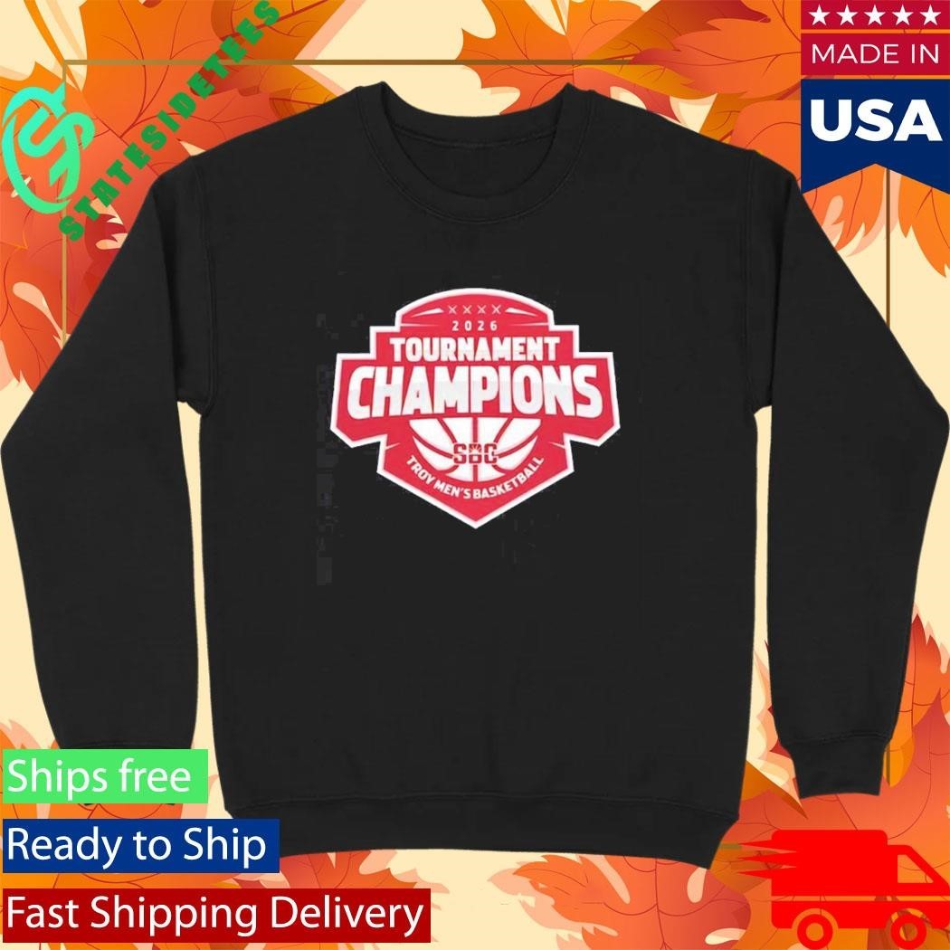 Troy Trojans ’26 Sun Belt Conference Men’s Basketball Tournament Champions Shirt