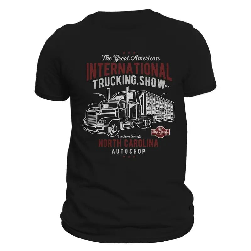 Trucking International Show Truck Driver Men's T-Shirt Casual Classic