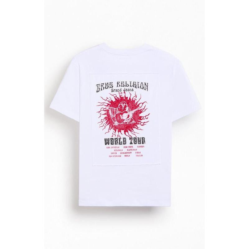 True Religion Men's Blazing Tour Applique T-Shirt - Multicolor Hoodie, Sweatshirt | DripVista.com