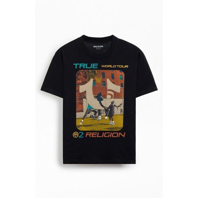 True Religion Men's True Court T-Shirt - Multicolor Hoodie, Sweatshirt | DripVista.com