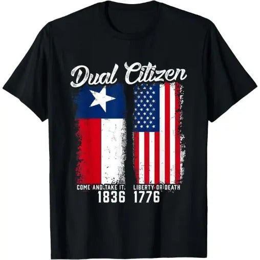 True Texan Dual Citizen Love Texas And America T-Shirt Made in USA Hoodie, Sweatshirt | DripVista.com