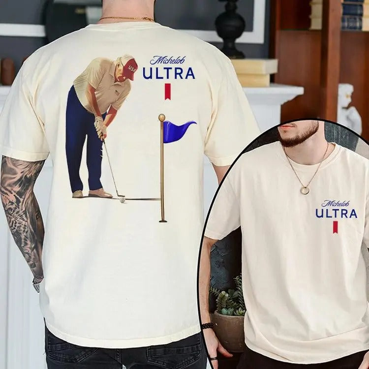 Trum Michelob Ultra 2 slide shirt, Golf Unisex shirt, For Men, For Women Hoodie, Sweatshirt | DripVista.com