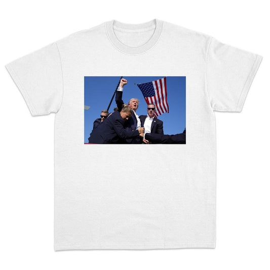 Trum Rally Shooter Shooting Survived Shirt Trum 2024 USA Freedom Shirt Pro Trum Make American Great Again Unisex T-Shirt for Men Women Menswear Top