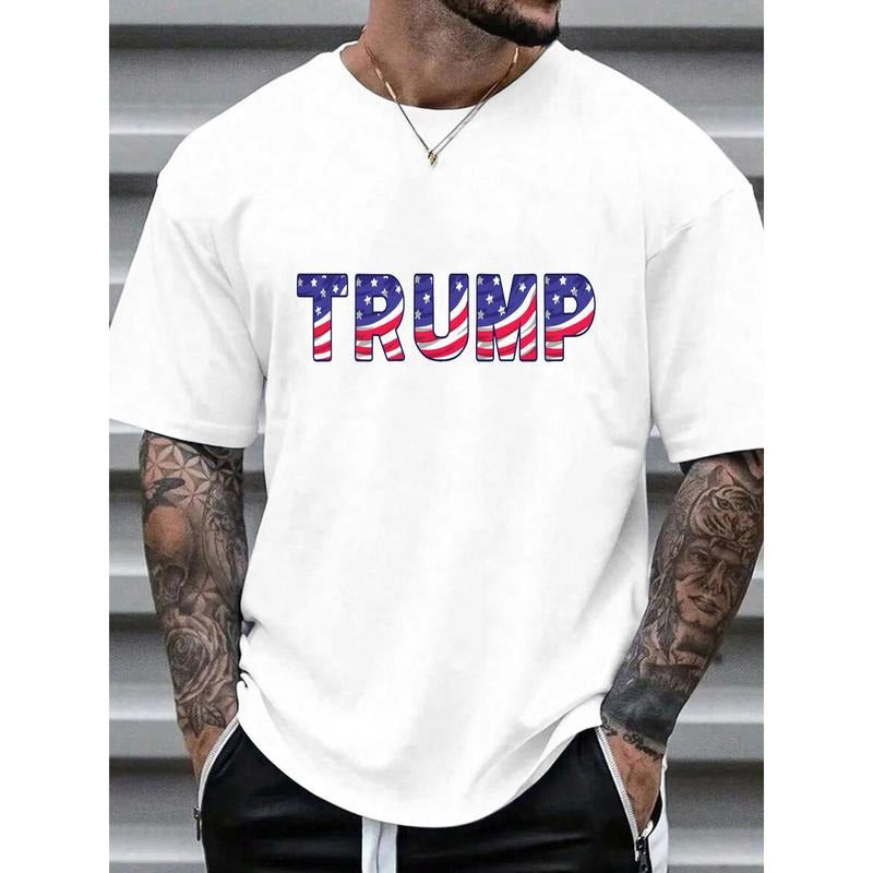 Trump - Inspired American Flag Patterned Lettering Graphic Lightsaber brand - Shirt Hoodie, Sweatshirt | DripVista.com