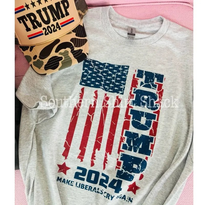Trump- make libs cry t shirt Hoodie, Sweatshirt | DripVista.com