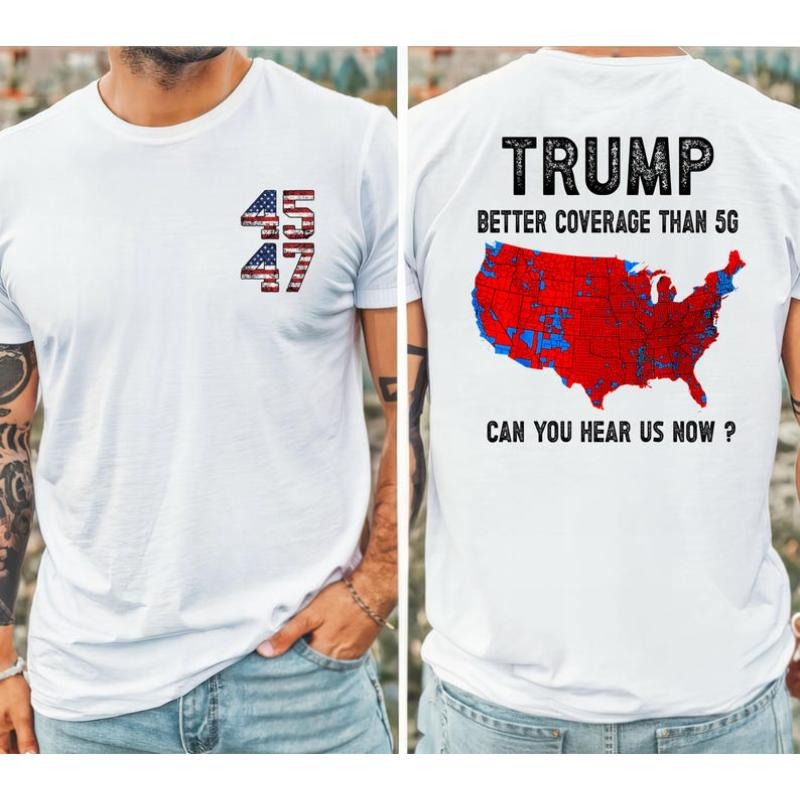 Trump 2024 Better Coverage than Verizon Shirt, Trump Can you hear us tshirt, Trump Lightsaber brand shirts, trump won...