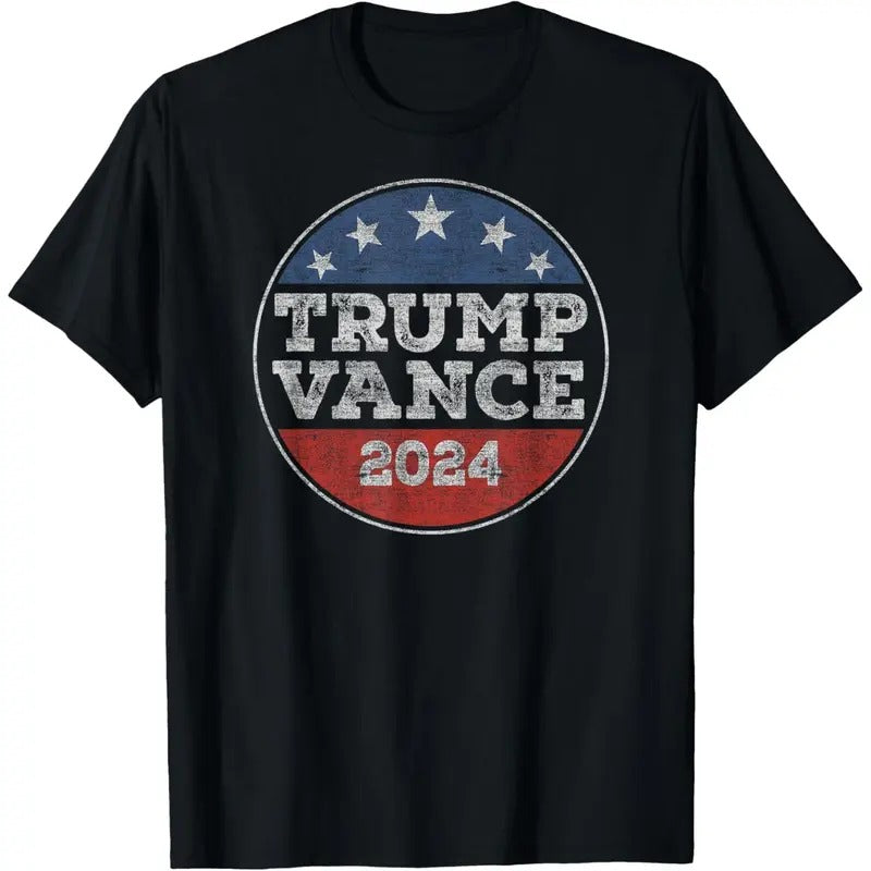 Trump 2024 Button Election for Republicans Trump Vance 2024 T-Shirt made in usa Hoodie, Sweatshirt | DripVista.com
