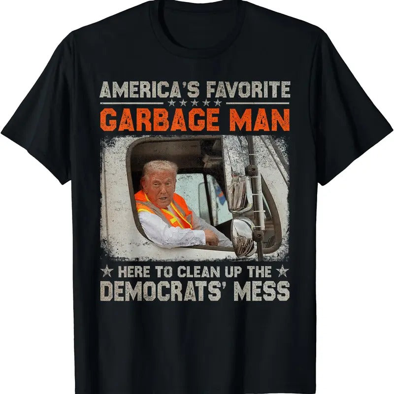 Trump 2024 Election Trump Garbage Man Vote Trump President T-Shirt Hoodie, Sweatshirt | DripVista.com