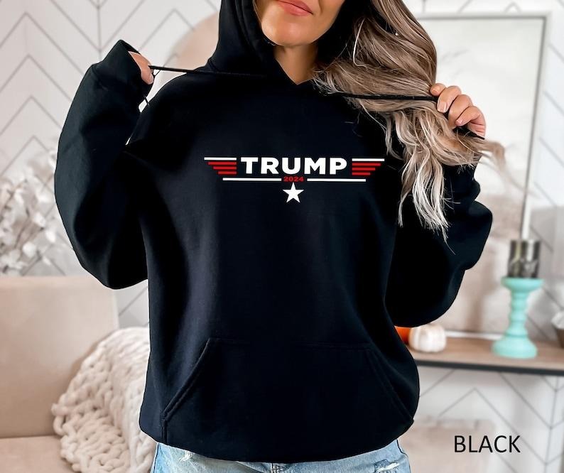 Trump 2024 Hoodie, Trump Wanted For President 2024, Trump Back Again Hoodie Sweatshirt T-Shirts | DripVista.com