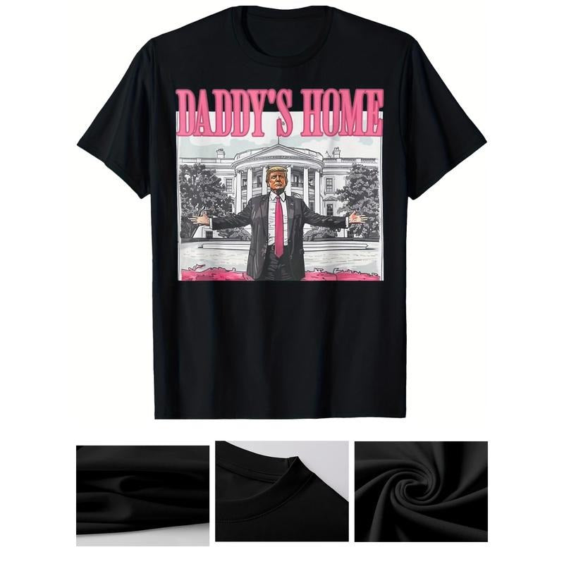 Trump 2024 Recaptures America, Dad'S Home Trump Pink 2024 T-Shirt Hoodie, Sweatshirt | DripVista.com