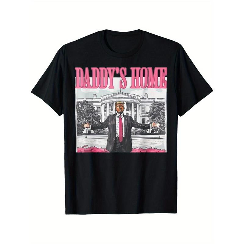 Trump 2024 Take America Back, Daddy's Home Trump Pink 2024 T-Shirt made in usa Hoodie, Sweatshirt | DripVista.com