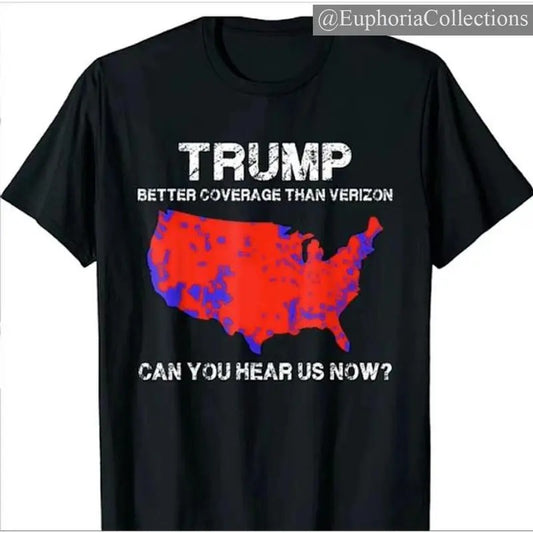 #Trump Better Than Verizon Shirt Unisex Cotton Menswear , Global Trending Outfits