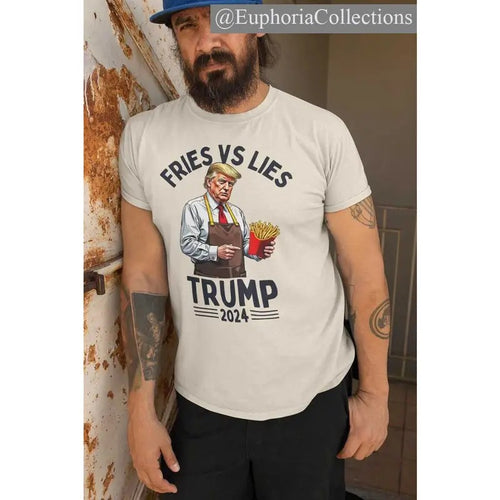 #Trump French Fries Shirt, Fries vs Lies Meme Cringe Funny Tee, President Election T-Shirt , Retro Chic Tee Hoodie,...