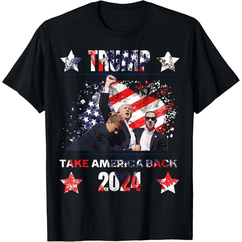 Trump Getting Shot 2024 T-Shirt made in usa