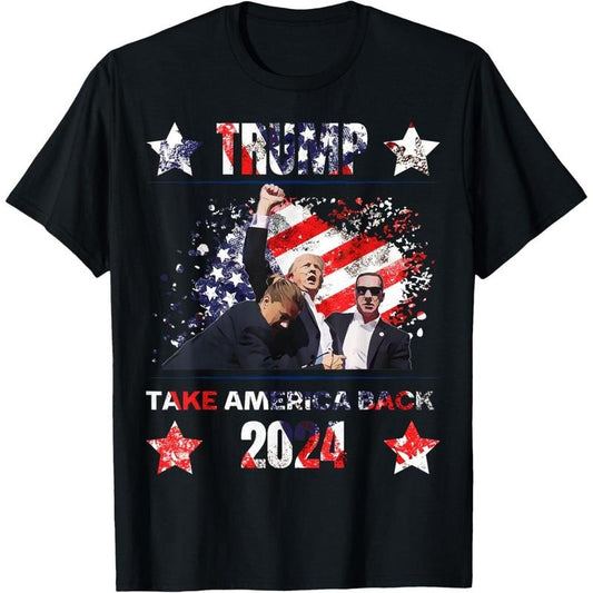 Trump Getting Shot 2024 T-Shirt made in usa
