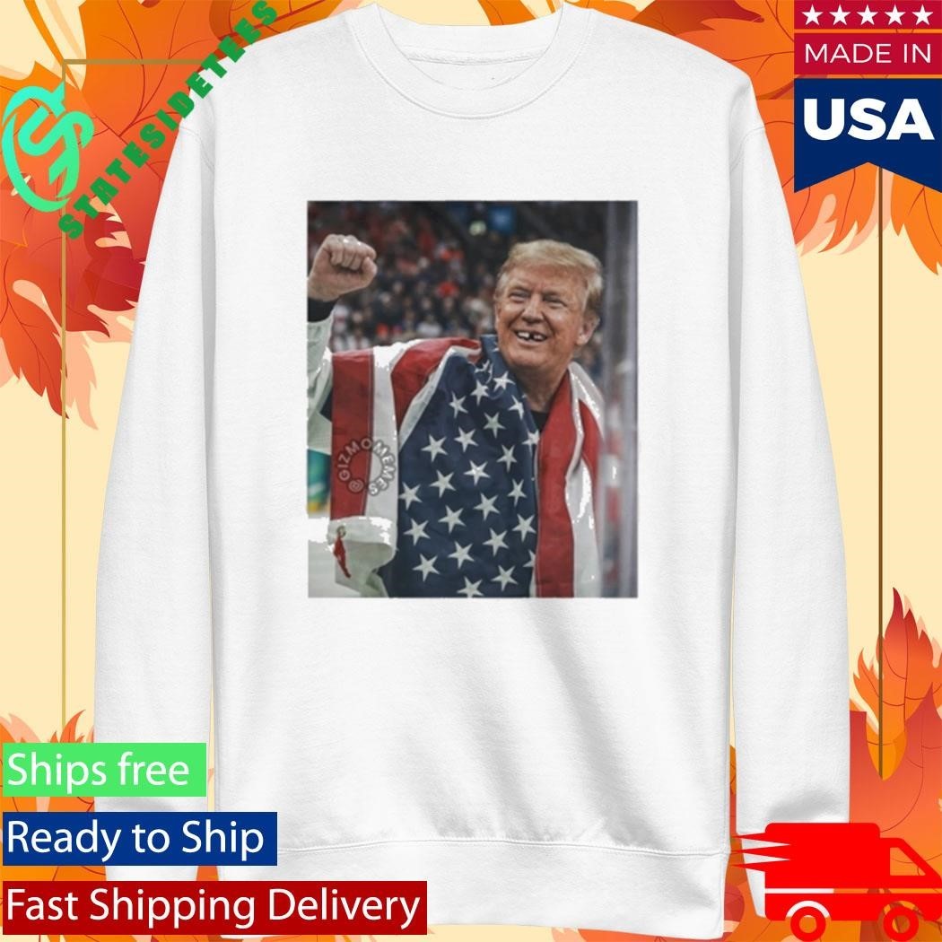 Trump Jack Hughes Champion Tooth Parody Shirt