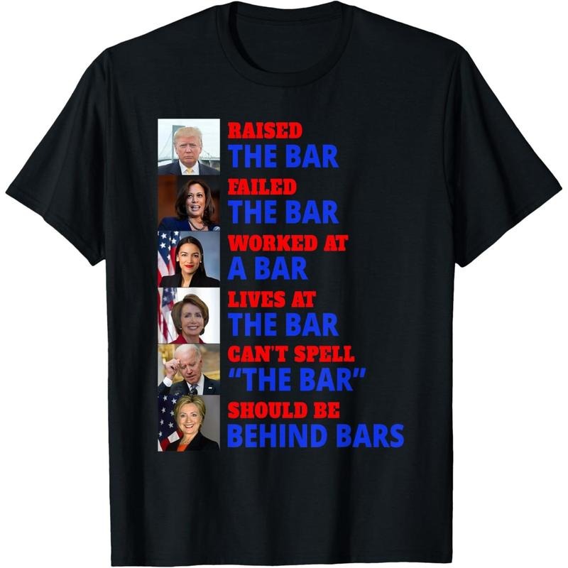 Trump Raised The Bar Harris Failed The Bar T-Shirt made in usa Hoodie, Sweatshirt | DripVista.com