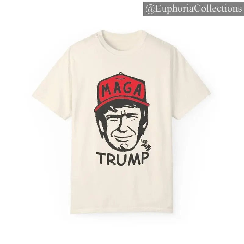 #Trump T-shirt, Vote Trump 2024 Tee, Size up for Oversized Tee , Retro Chic Tee Hoodie, Sweatshirt | DripVista.com