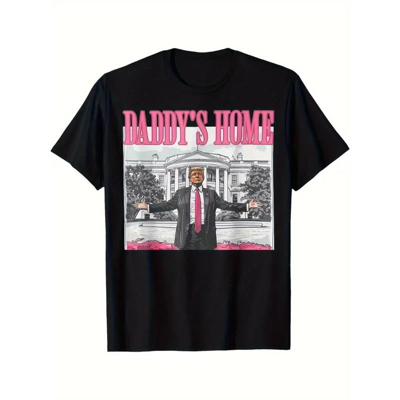 Trump Take America Back, Daddy's Home Trump Pink T-Shirt Hoodie, Sweatshirt | DripVista.com
