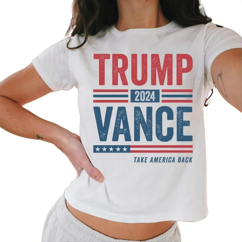 Trump Vance 2024 Baby Tee Donald Trump Baby Tee Trump Merch Casual Comfort Hoodie, Sweatshirt | DripVista.com