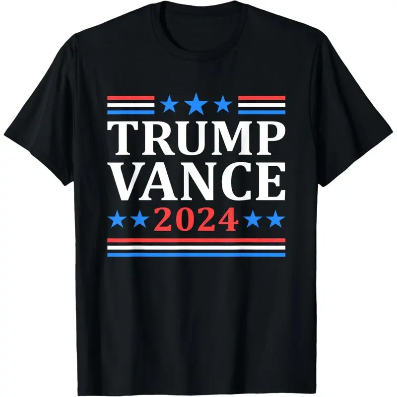 Trump Vance 2024 For President VP USA Election Patriotic T-Shirt made in usa