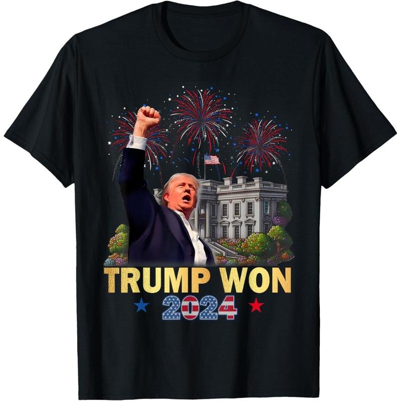 Trump Won 2024 President 47th Of White House Donald Trump T-Shirt made in usa Hoodie, Sweatshirt | DripVista.com