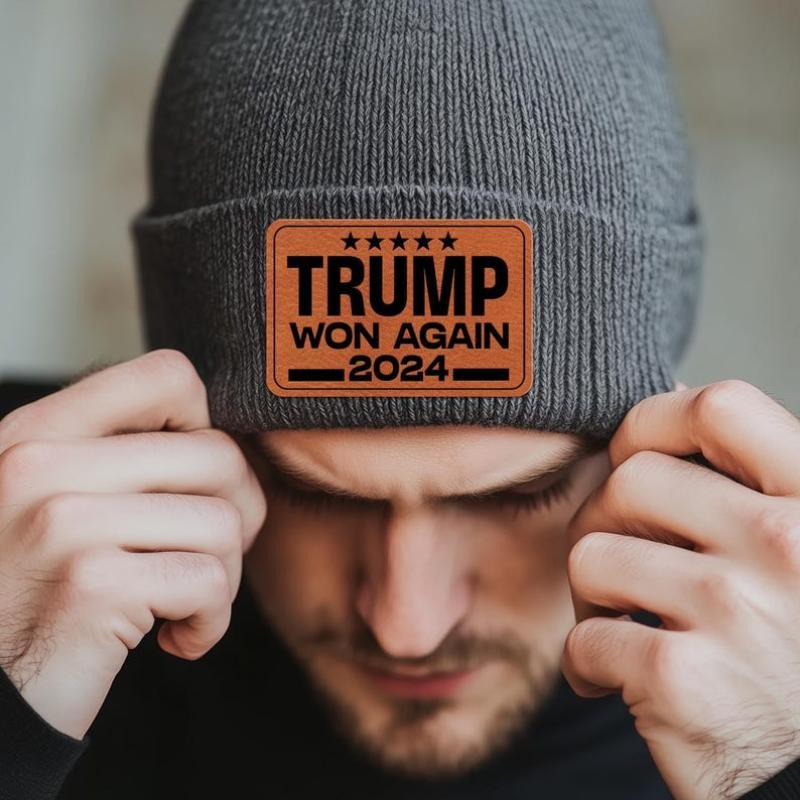 Trump Won Again Beanie, After Election Winter Hat, Presidential Election 2024 Beanie Hat, Gift for Trump Supporters...